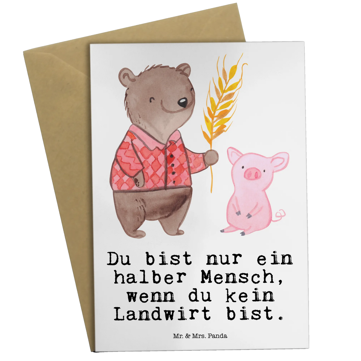 Greetings card Farmer Heart