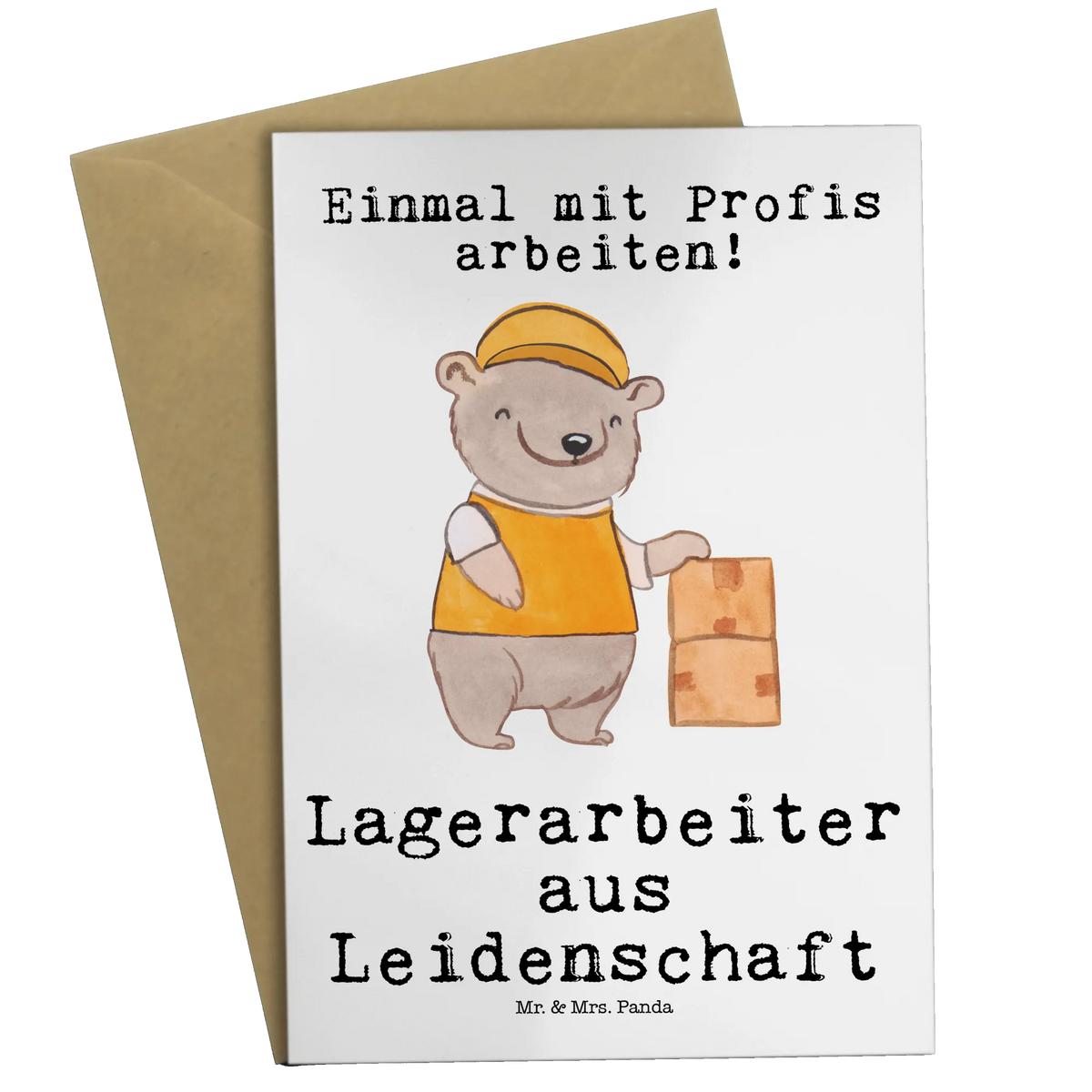 Grußkarte Lagerarbeiter Leidenschaft