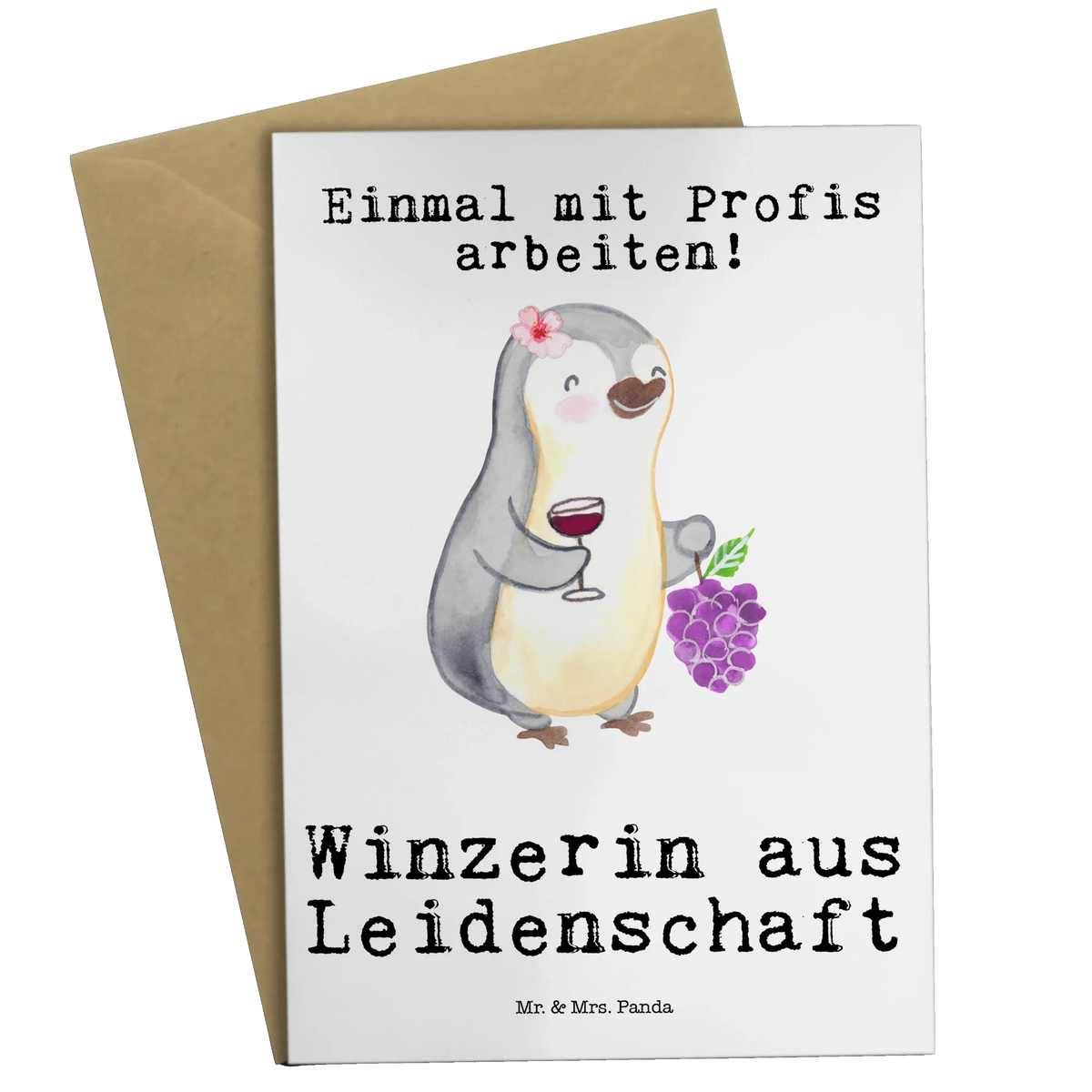 Grußkarte Winzerin Leidenschaft