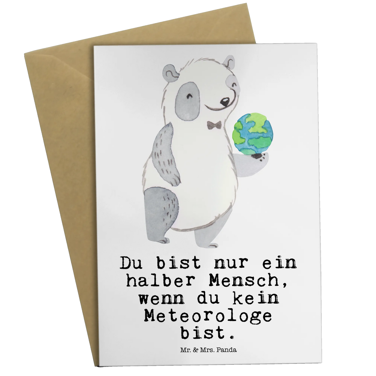 Grußkarte Meteorologe Herz