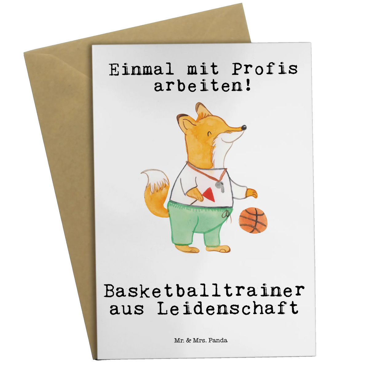Grußkarte Basketballtrainer Leidenschaft