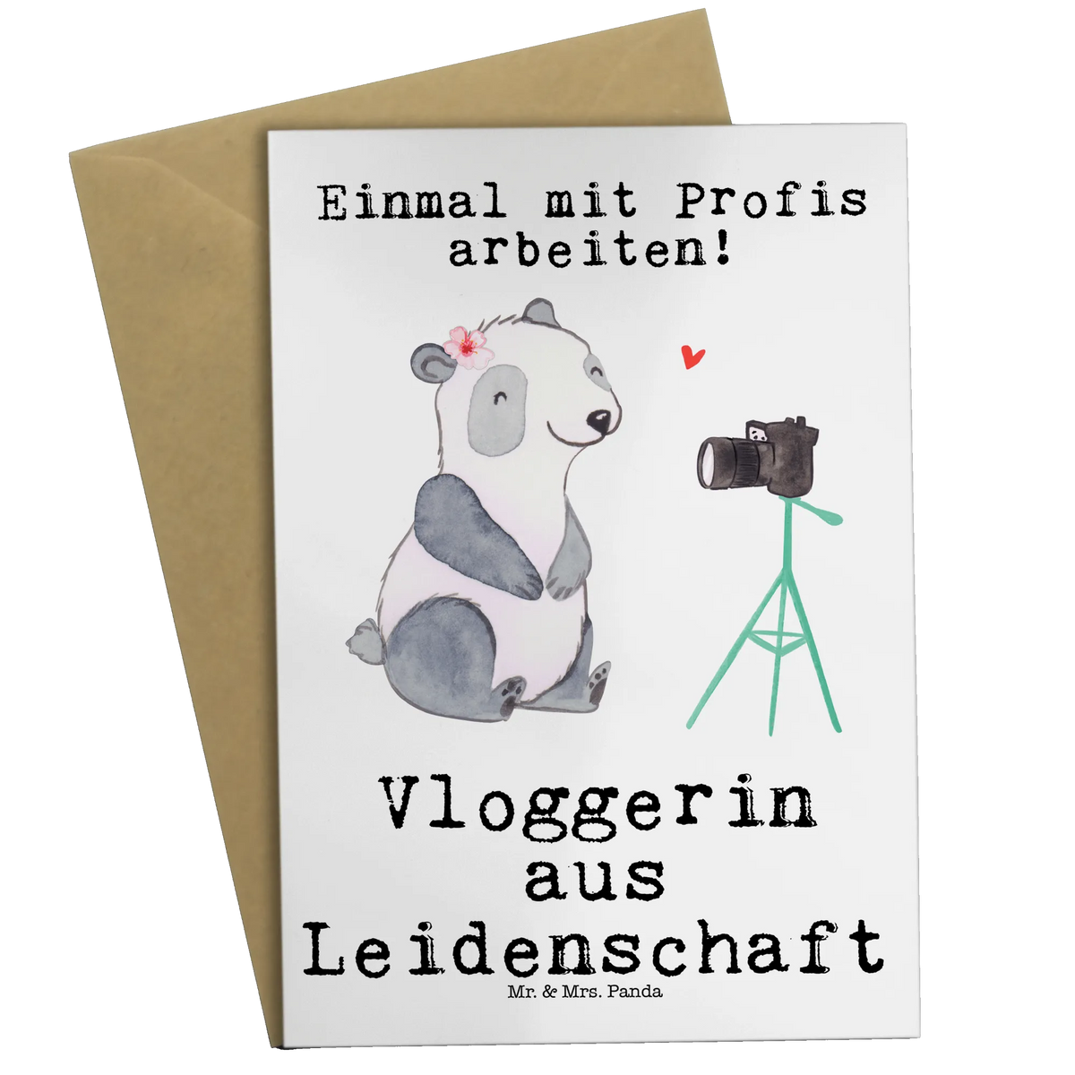 Grußkarte Vloggerin Leidenschaft