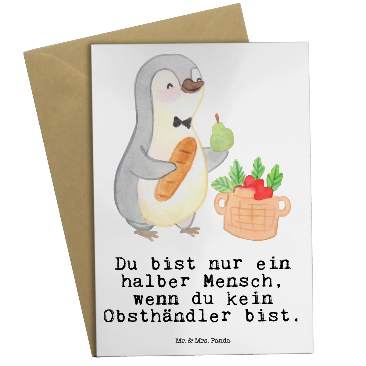 Grußkarte Obsthändler Herz
