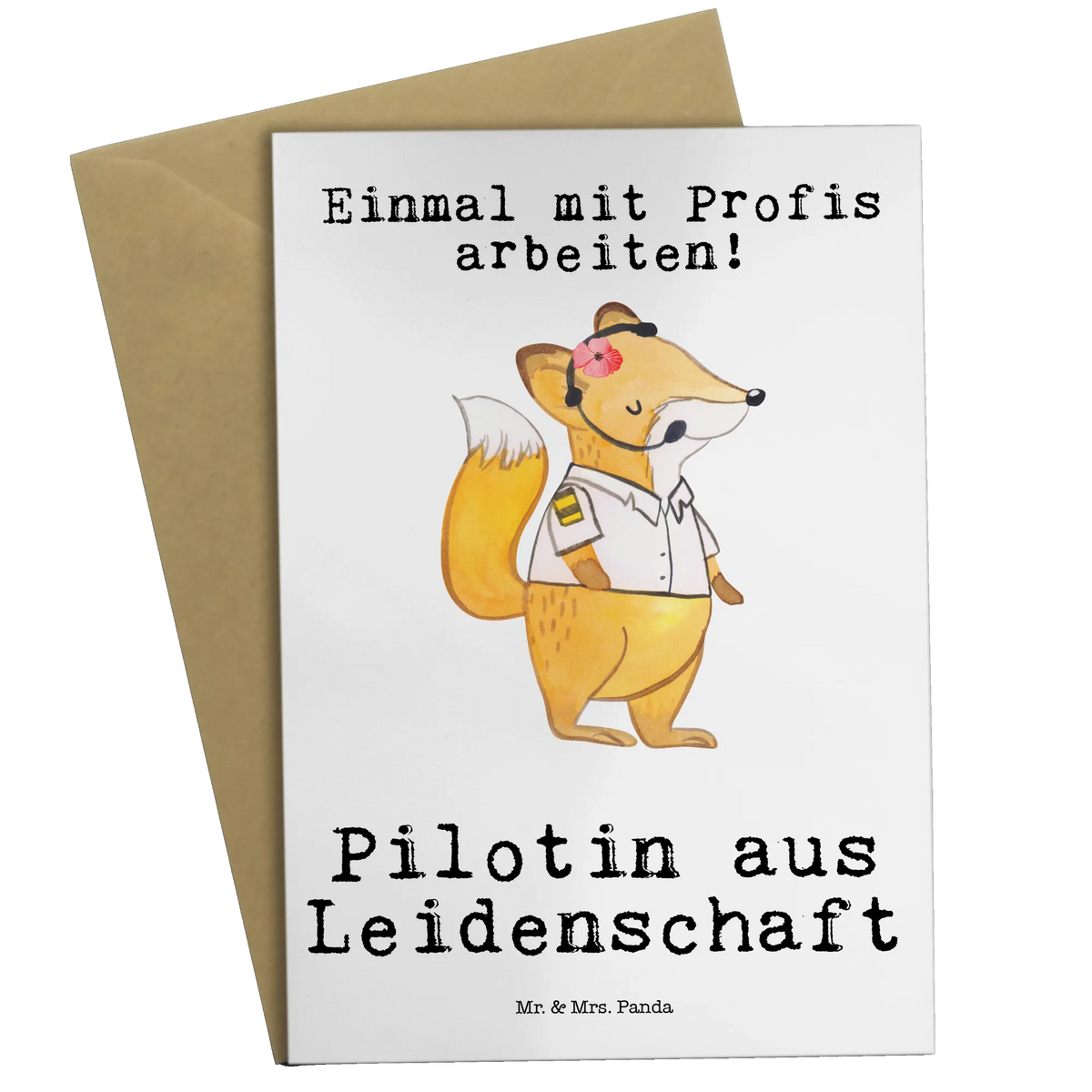 Grußkarte Pilotin Leidenschaft