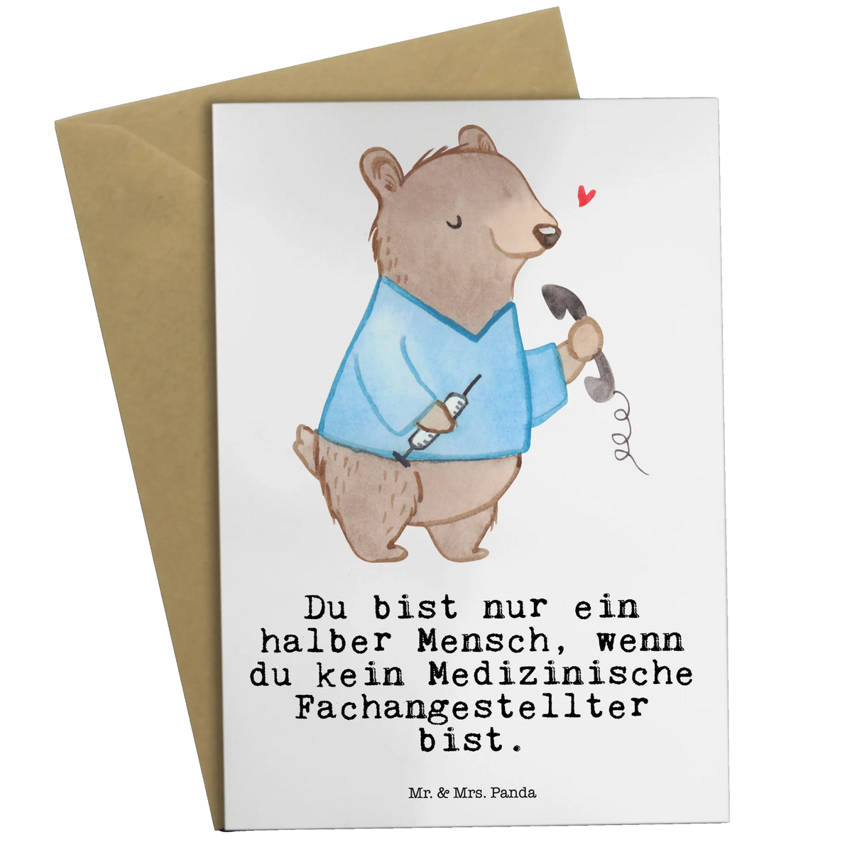 Grußkarte Medizinische Fachangestellter Herz