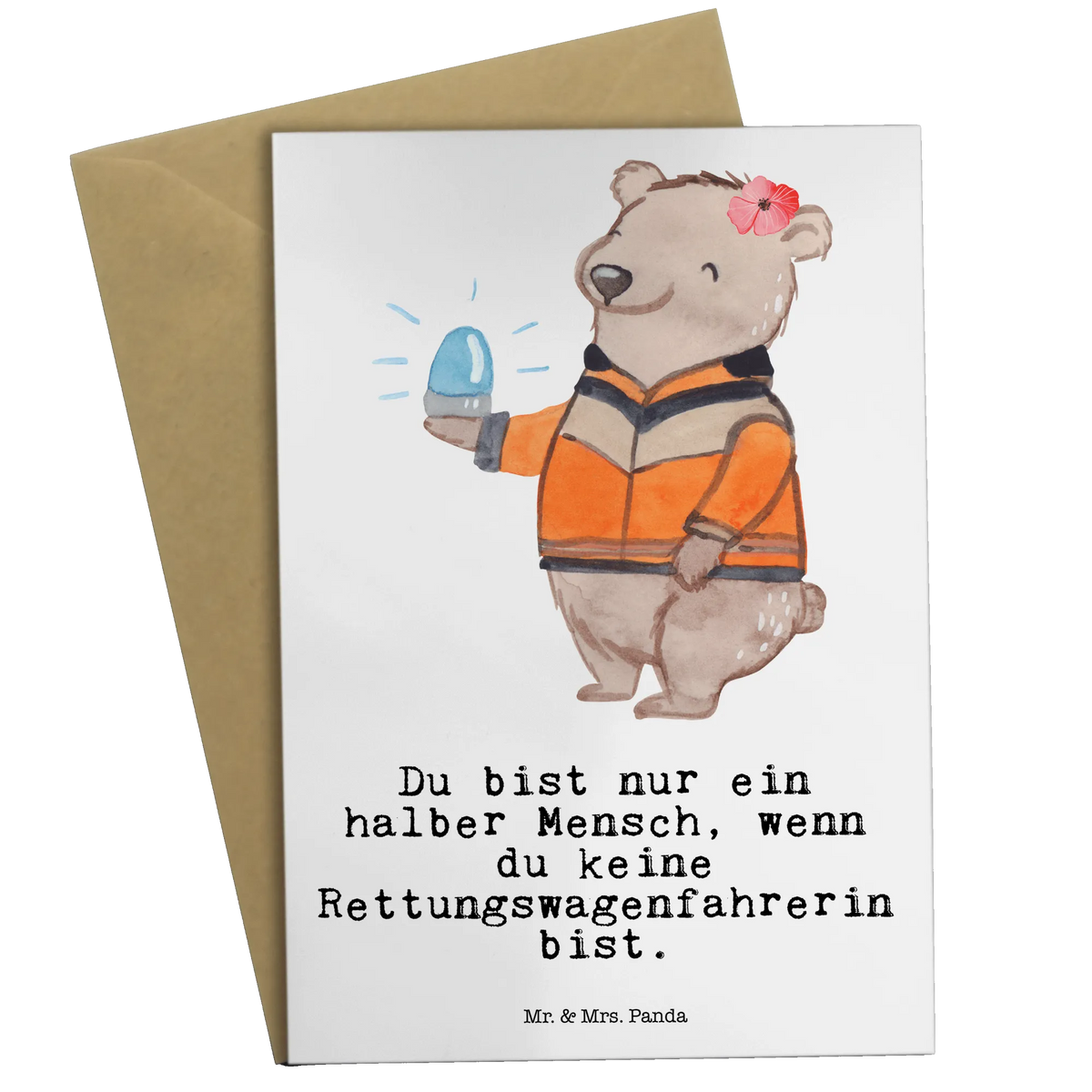Greetings card Ambulance driver Heart anniversary, retirement, promotion, job start, profession, sayings, gift, gift idea, best, farewell gift, passing exam
