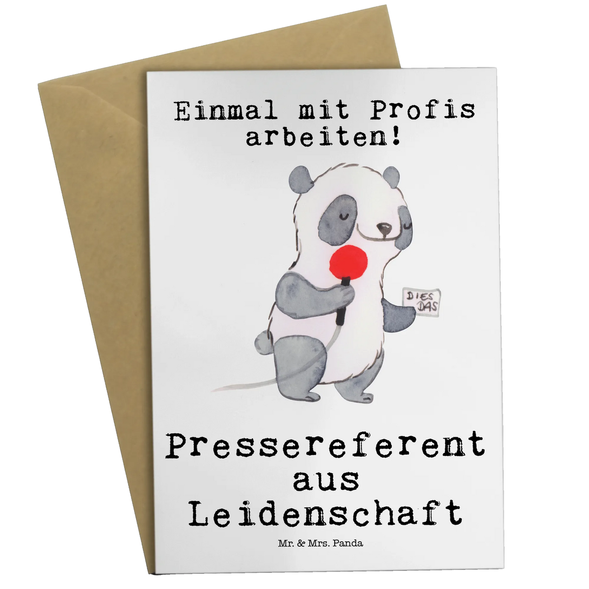 Grußkarte Pressereferent Leidenschaft