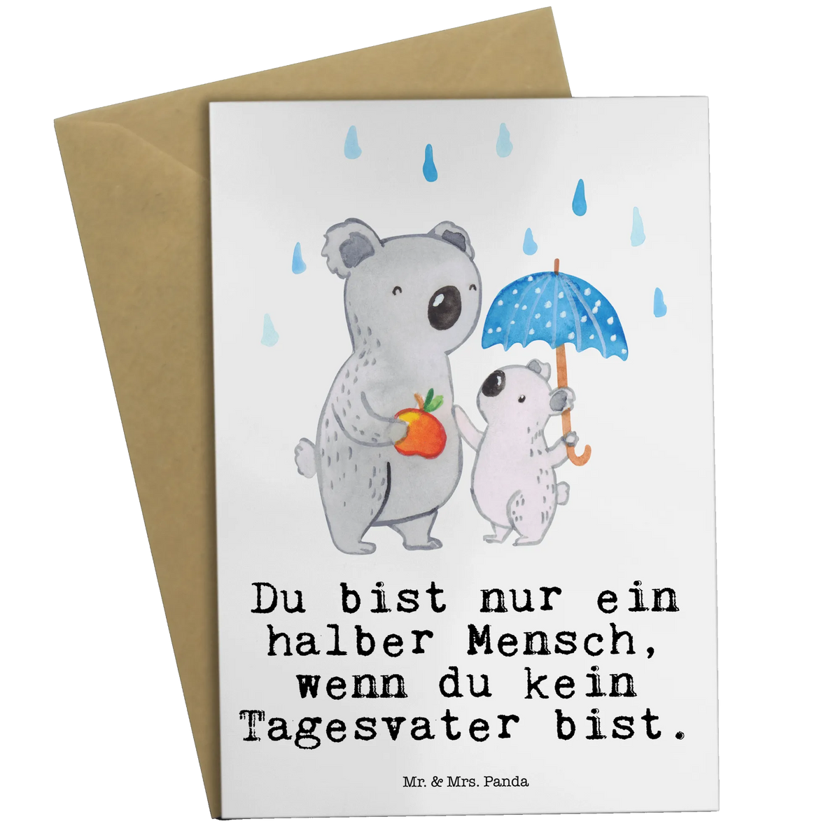 Grußkarte Tagesvater Herz