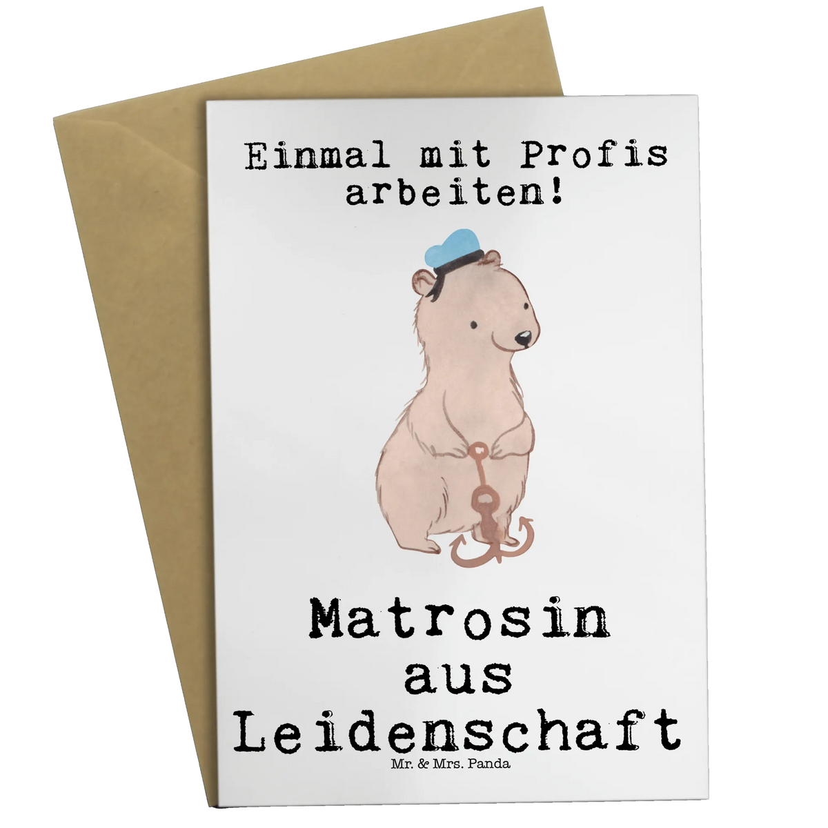 Grußkarte Matrosin Leidenschaft