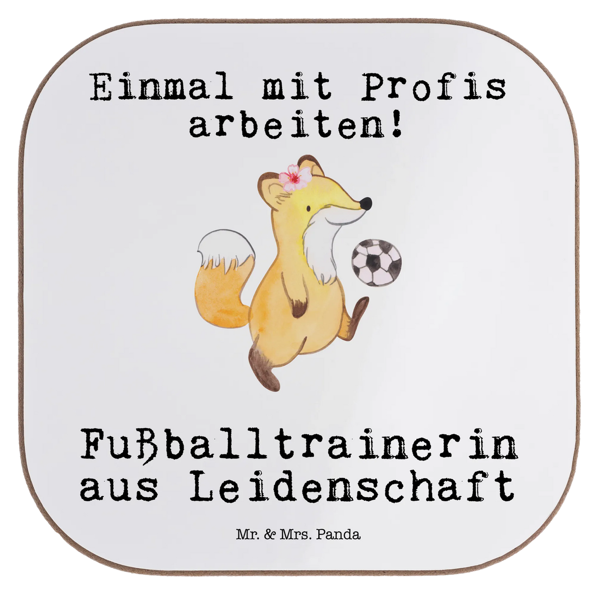 Untersetzer Fußballtrainerin Leidenschaft
