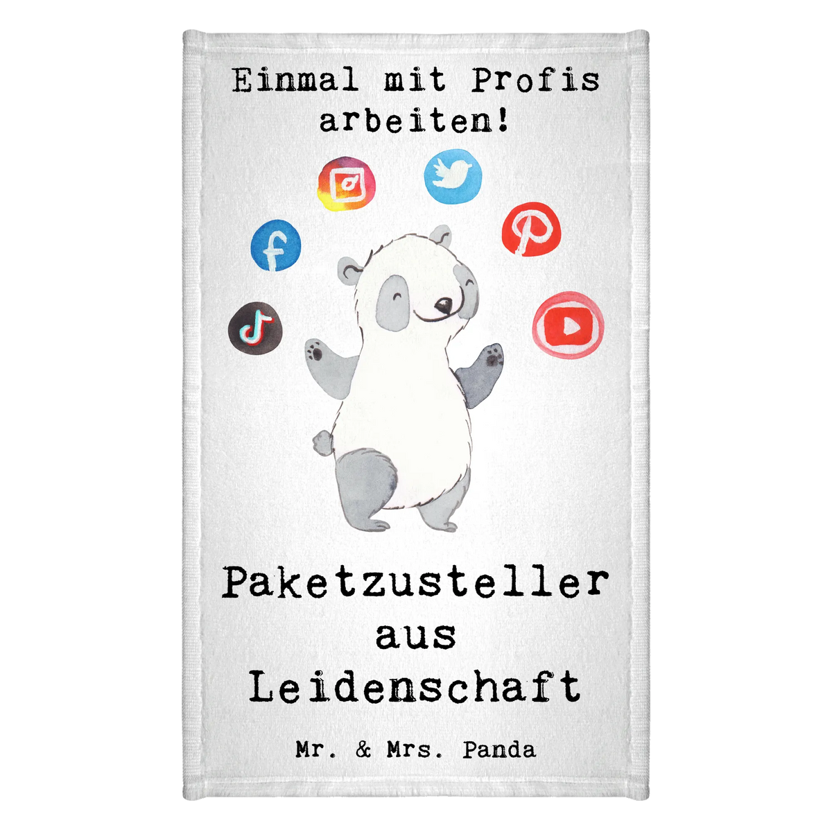 Gästehandtuch Paketzusteller Leidenschaft