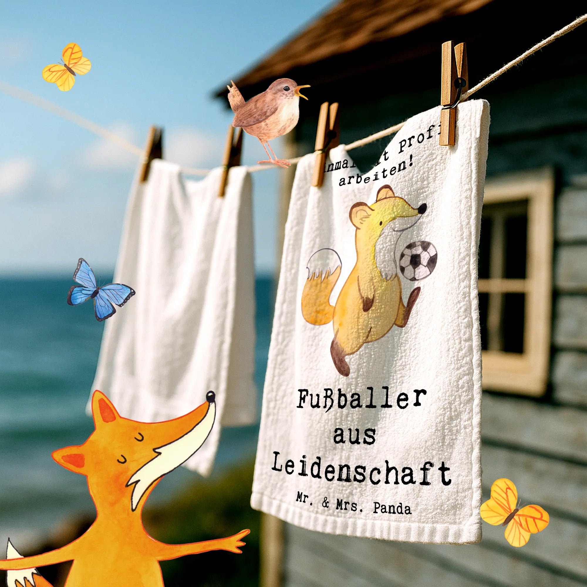 Guest towel soccer player Passion guest towels, hand towels, 50 x 30, towel, Guest towel, gift, gift idea, best, farewell gift, passing exam, anniversary, retirement, promotion, job start, sayings, funny, profession