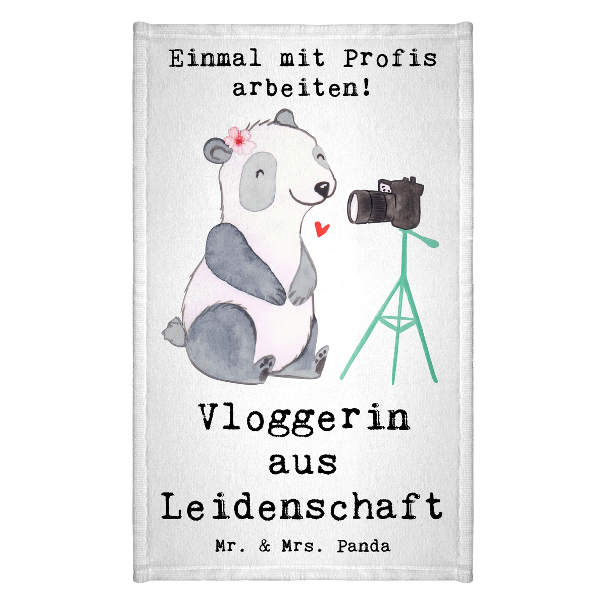 Guest towel vlogger Passion 50 x 30, towel, guest towels, hand towels, Guest towel, gift, gift idea, best, farewell gift, passing exam, anniversary, retirement, promotion, job start, sayings, funny, profession