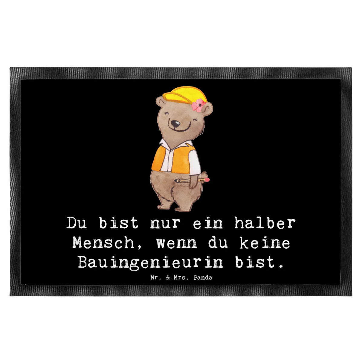 Fußmatte Bauingenieurin Herz Outdoor-Matte, hausmatte, flurmatte, Schmutzfänger, matte haustür, Schuhabstreifer, Schmutzfangmatte, Abtretmatte, Fußabstreifer, Schmutzfangteppich, Eingangsteppich, Vorleger, Türvorleger, Eingangsmatte, Haustürmatte, Bodenvorleger, Sauberlaufmatte, außenmatte, fußmatte, teppichmatte, bodenmatte, Fußabtreter, Türmatte, Gummimatte, abstreifer, Gummi-Fußmatte, Schmutzmatte, Abtreter, Fussmatte, Geschenk, Schenken, Jubiläum, Danke, Dankeschön, Beruf, Ausbildung, Abschied, Rente, Kollege, Kollegin, Arbeitskollege, Mitarbeiter, Firma, Statikerin, Ingeniuerin, Bauingenieurin, Baustelle, Studium