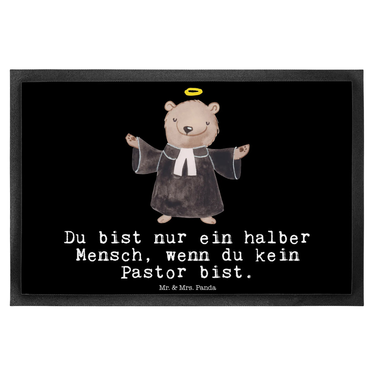 Fußmatte Pastor Herz Sauberlaufmatte, Fußabtreter, Bodenvorleger, matte haustür, Abtreter, Gummi-Fußmatte, teppichmatte, außenmatte, Schmutzfänger, Schmutzfangteppich, Vorleger, bodenmatte, Gummimatte, Haustürmatte, Abtretmatte, Eingangsmatte, Fussmatte, hausmatte, Türmatte, flurmatte, Fußabstreifer, Schmutzfangmatte, Eingangsteppich, Schmutzmatte, abstreifer, Outdoor-Matte, fußmatte, Schuhabstreifer, Türvorleger, Geschenk, Schenken, Jubiläum, Danke, Dankeschön, Beruf, Ausbildung, Abschied, Rente, Kollege, Kollegin, Arbeitskollege, Mitarbeiter, Firma, Diener Gottes<br />Geistlicher, Theologe, Pastor, Prediger<br />Priester, Kirche, Pfarrer