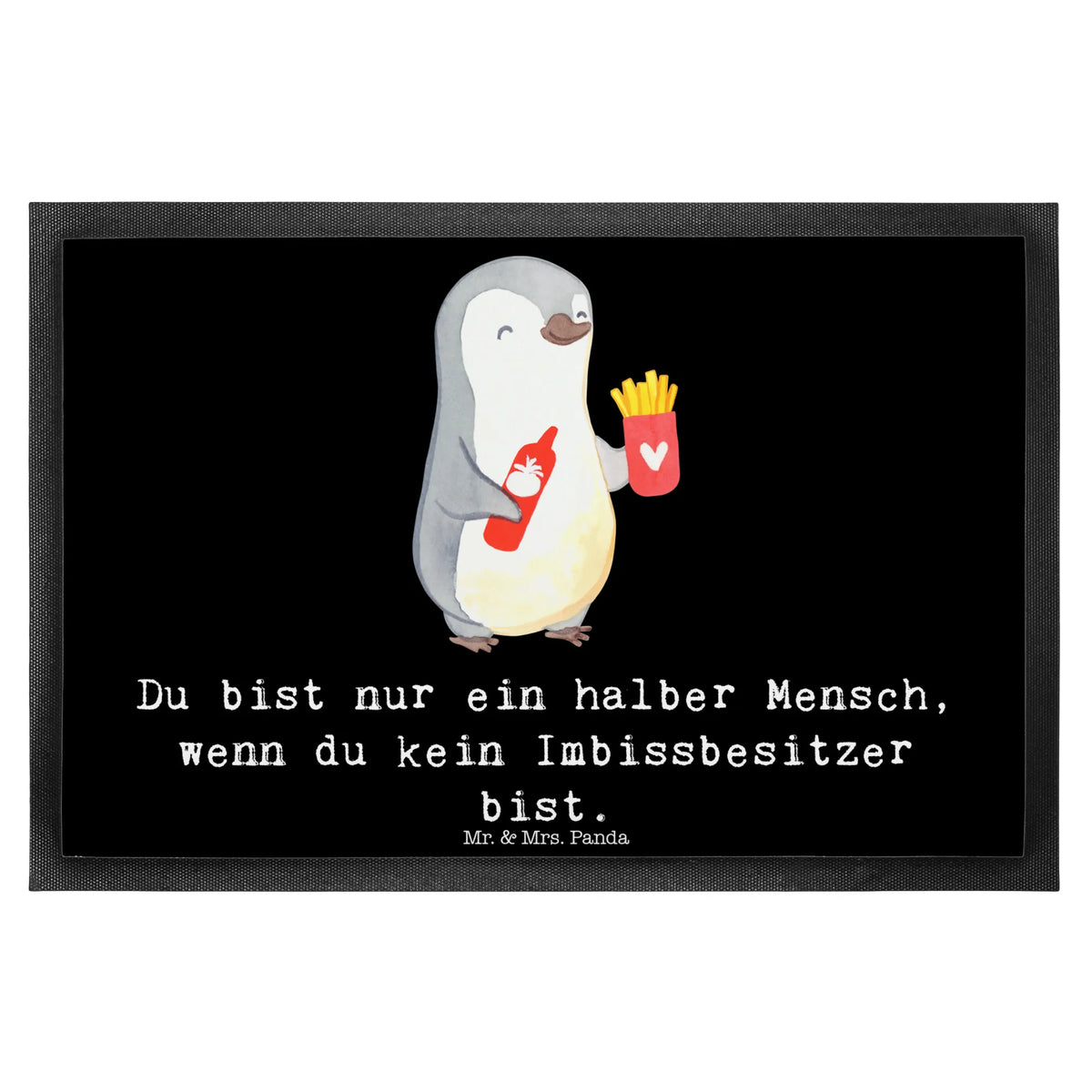 Fußmatte Imbissbesitzer Herz Schmutzmatte, Haustürmatte, Türmatte, Fußabtreter, Abtreter, Fussmatte, Eingangsmatte, außenmatte, Türvorleger, Schuhabstreifer, Eingangsteppich, fußmatte, Bodenvorleger, Gummimatte, matte haustür, Schmutzfänger, Abtretmatte, flurmatte, Sauberlaufmatte, hausmatte, Fußabstreifer, teppichmatte, Schmutzfangmatte, Vorleger, Gummi-Fußmatte, Outdoor-Matte, bodenmatte, abstreifer, Schmutzfangteppich, Geschenk, Schenken, Jubiläum, Danke, Dankeschön, Beruf, Ausbildung, Abschied, Rente, Kollege, Kollegin, Arbeitskollege, Mitarbeiter, Firma, Imbissverkäufer, Pommesverkäufer, Imbissbesitzer, Pommesliebe