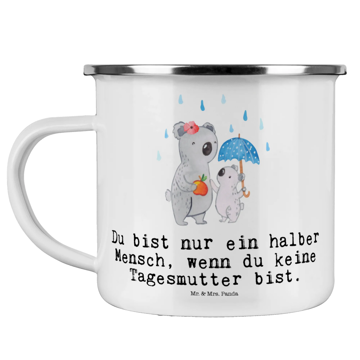 Camping Emaille Tasse Tagesmutter Herz wandertasse, blechbecher, Teebecher, wanderbecher, metallbecher, Emaille Tasse, becher emaille, Emailletasse, Teetasse, Campingtasse, Tasse Emaille, Emaille Becher, reisetasse, Outdoor Becher, Motivtasse, Pott, emaillebecher, Kaffeepott, Campingbecher, outdoortasse, Blechtasse, Haferl, Outdoor Tasse, Reisebecher, Geschenk, Schenken, Jubiläum, Danke, Dankeschön, Beruf, Ausbildung, Abschied, Rente, Kollege, Kollegin, Arbeitskollege, Mitarbeiter, Firma