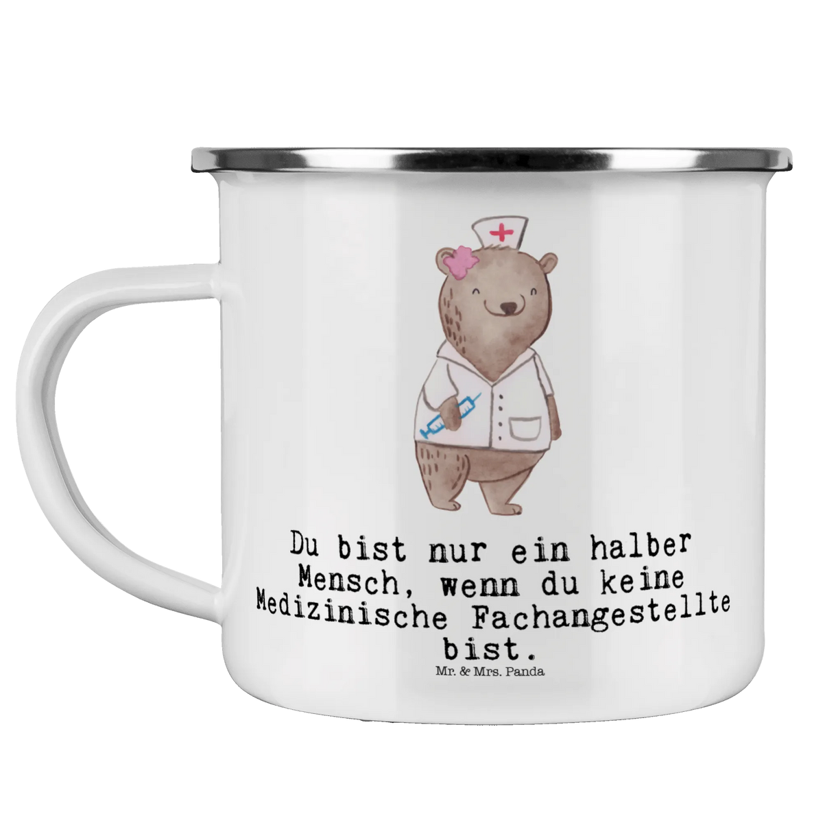 Camping Emaille Tasse Medizinische Fachangestellte Herz Reisebecher, metallbecher, Haferl, Motivtasse, blechbecher, Kaffeepott, wanderbecher, Blechtasse, Teetasse, Outdoor Tasse, Campingbecher, emaillebecher, Emaille Tasse, Emaille Becher, reisetasse, Emailletasse, wandertasse, Teebecher, Tasse Emaille, Pott, Campingtasse, Outdoor Becher, becher emaille, outdoortasse, Geschenk, Schenken, Jubiläum, Danke, Dankeschön, Beruf, Ausbildung, Abschied, Rente, Kollege, Kollegin, Arbeitskollege, Mitarbeiter, Firma, Medizinische Fachangestellte, Arzthelferin, Sprechstundenhilfe