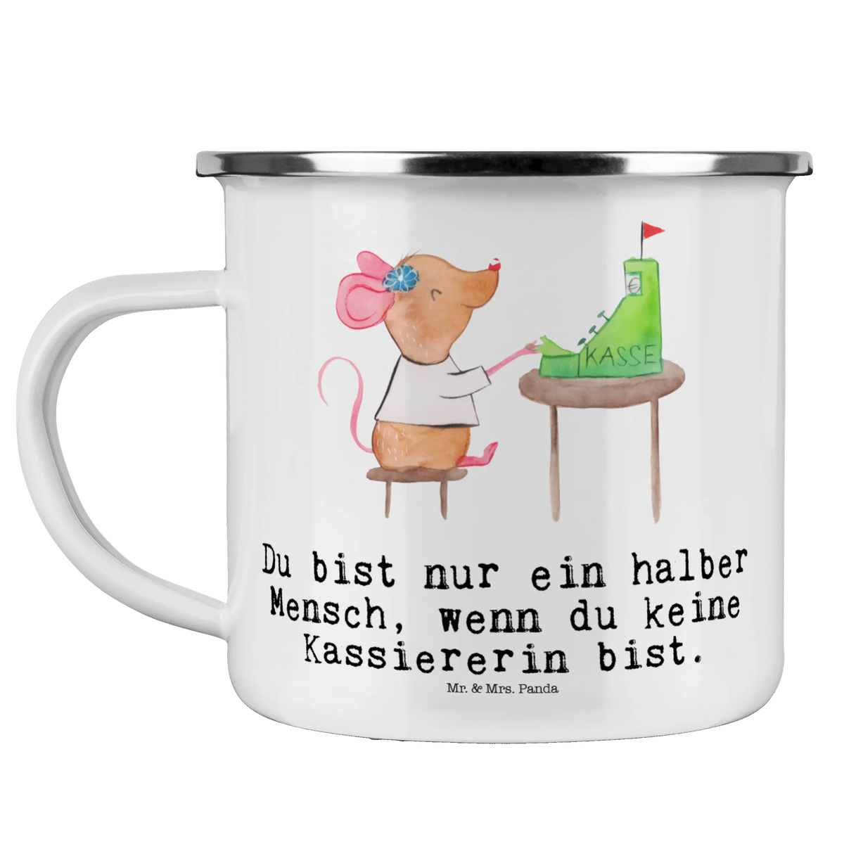 Camping Emaille Tasse Kassiererin Herz Kaffeepott, blechbecher, emaillebecher, Pott, outdoortasse, wanderbecher, Emaille Tasse, Campingbecher, Reisebecher, Campingtasse, Tasse Emaille, Haferl, Blechtasse, Emailletasse, Teebecher, Motivtasse, reisetasse, Outdoor Tasse, Outdoor Becher, becher emaille, Emaille Becher, wandertasse, Teetasse, metallbecher, Geschenk, Schenken, Jubiläum, Danke, Dankeschön, Beruf, Ausbildung, Abschied, Rente, Kollege, Kollegin, Arbeitskollege, Mitarbeiter, Firma, Kassenwartin, Mitarbeiterin Kasse, Kassiererin