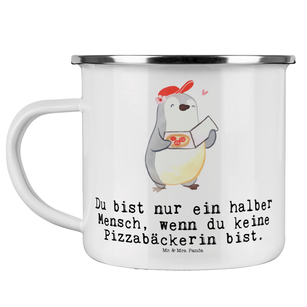 Camping Emaille Tasse Pizzabäckerin Herz Haferl, Blechtasse, blechbecher, Motivtasse, Outdoor Tasse, Kaffeepott, becher emaille, Campingtasse, reisetasse, Teebecher, Emailletasse, emaillebecher, metallbecher, Teetasse, Emaille Becher, outdoortasse, Outdoor Becher, Campingbecher, Reisebecher, wandertasse, Pott, wanderbecher, Emaille Tasse, Tasse Emaille, Geschenk, Schenken, Jubiläum, Danke, Dankeschön, Beruf, Ausbildung, Abschied, Rente, Kollege, Kollegin, Arbeitskollege, Mitarbeiter, Firma, Pizzabotin, Pizzabäckerin, Lieferdienstmitarbeiterin, Pizzabringdienst, Lieferbringdienst