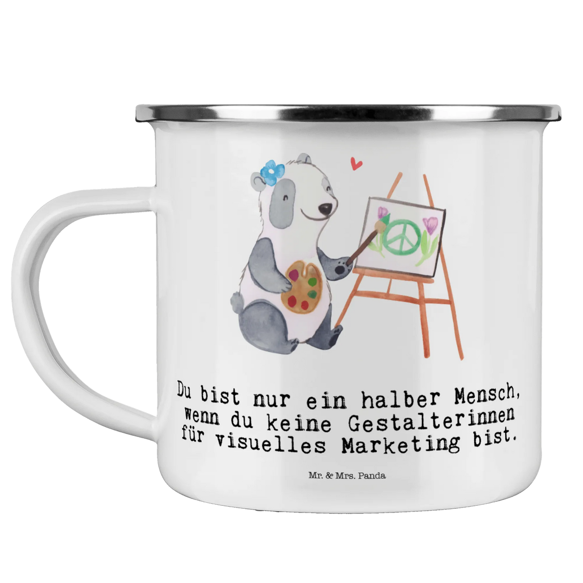 Camping Emaille Tasse Gestalterinnen für visuelles Marketing Herz Haferl, metallbecher, wandertasse, Emaille Tasse, Outdoor Becher, Tasse Emaille, Reisebecher, Emailletasse, Campingbecher, Teebecher, outdoortasse, Emaille Becher, Pott, blechbecher, becher emaille, Motivtasse, wanderbecher, Campingtasse, emaillebecher, Kaffeepott, Outdoor Tasse, reisetasse, Blechtasse, Teetasse, Geschenk, Schenken, Jubiläum, Danke, Dankeschön, Beruf, Ausbildung, Abschied, Rente, Kollege, Kollegin, Arbeitskollege, Mitarbeiter, Firma