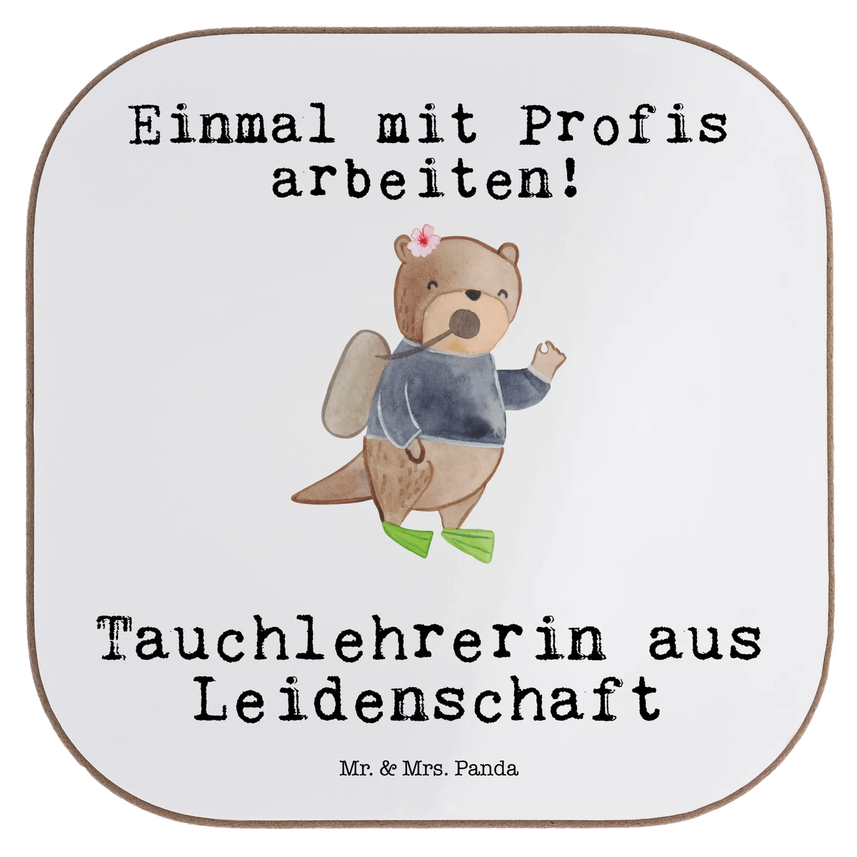 Untersetzer Tauchlehrerin Leidenschaft