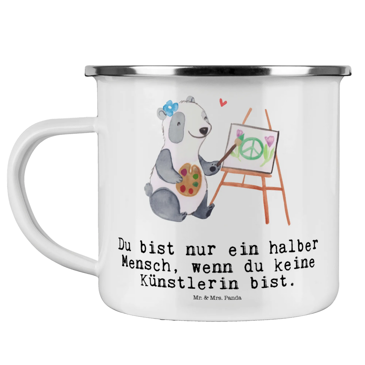 Camping Emaille Tasse Künstlerin Herz Motivtasse, reisetasse, Campingtasse, Kaffeepott, Blechtasse, blechbecher, outdoortasse, wandertasse, Teetasse, Haferl, Teebecher, Emaille Tasse, Pott, Campingbecher, becher emaille, Outdoor Becher, Outdoor Tasse, Reisebecher, emaillebecher, Emailletasse, wanderbecher, Tasse Emaille, metallbecher, Emaille Becher, Geschenk, Schenken, Jubiläum, Danke, Dankeschön, Beruf, Ausbildung, Abschied, Rente, Kollege, Kollegin, Arbeitskollege, Mitarbeiter, Firma, Malerin, Kunstmalerin, Kunstschule, Künstlerin, Galerie Eröffnung