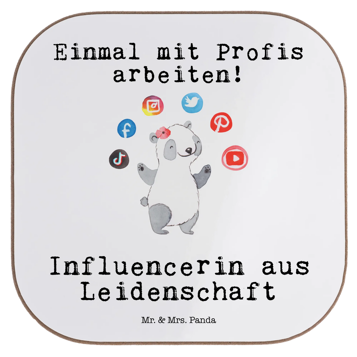 Untersetzer Influencerin Leidenschaft