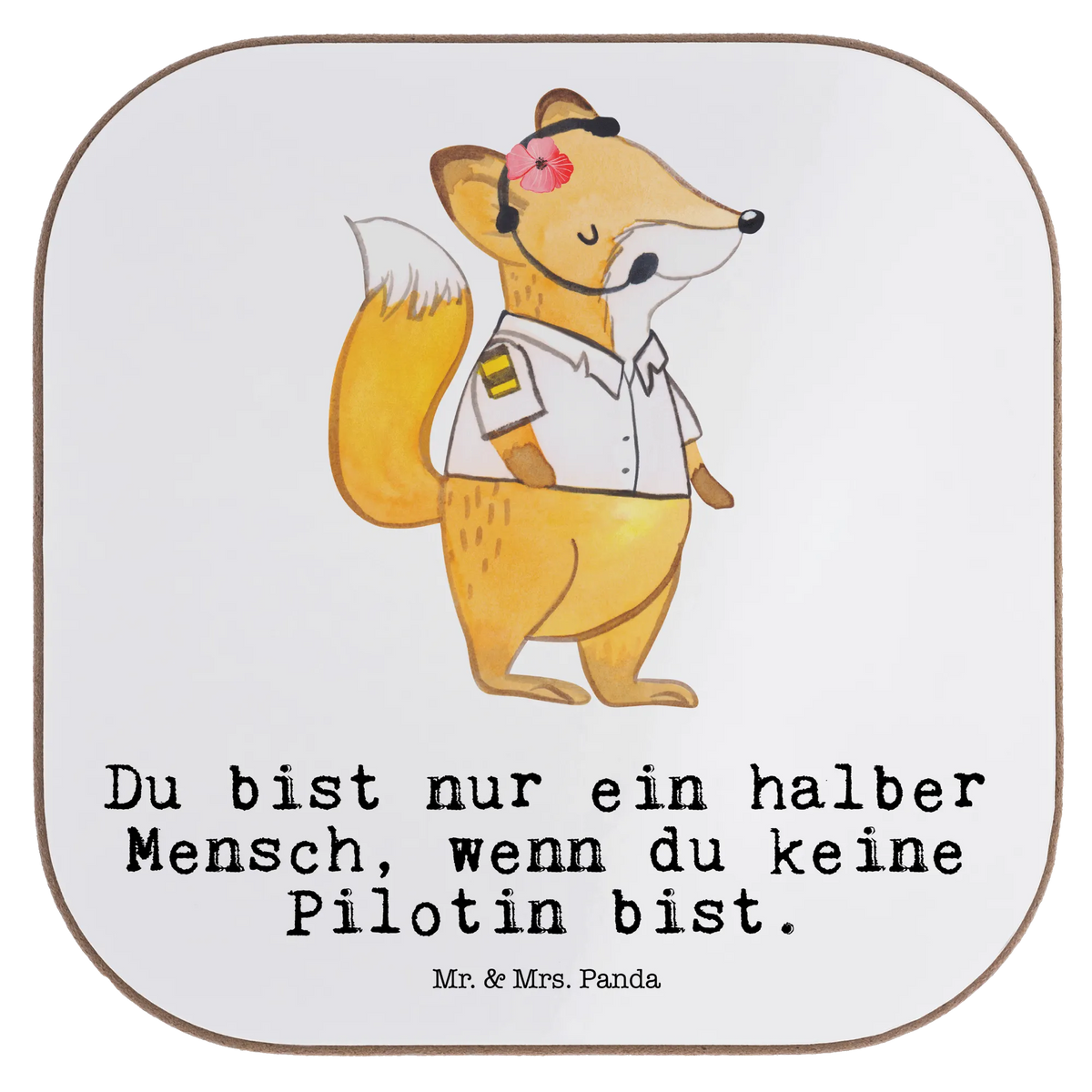Untersetzer Pilotin Herz