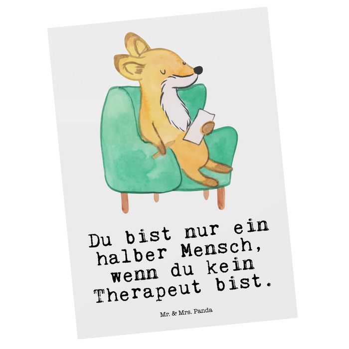 Postkarte Therapeut Herz