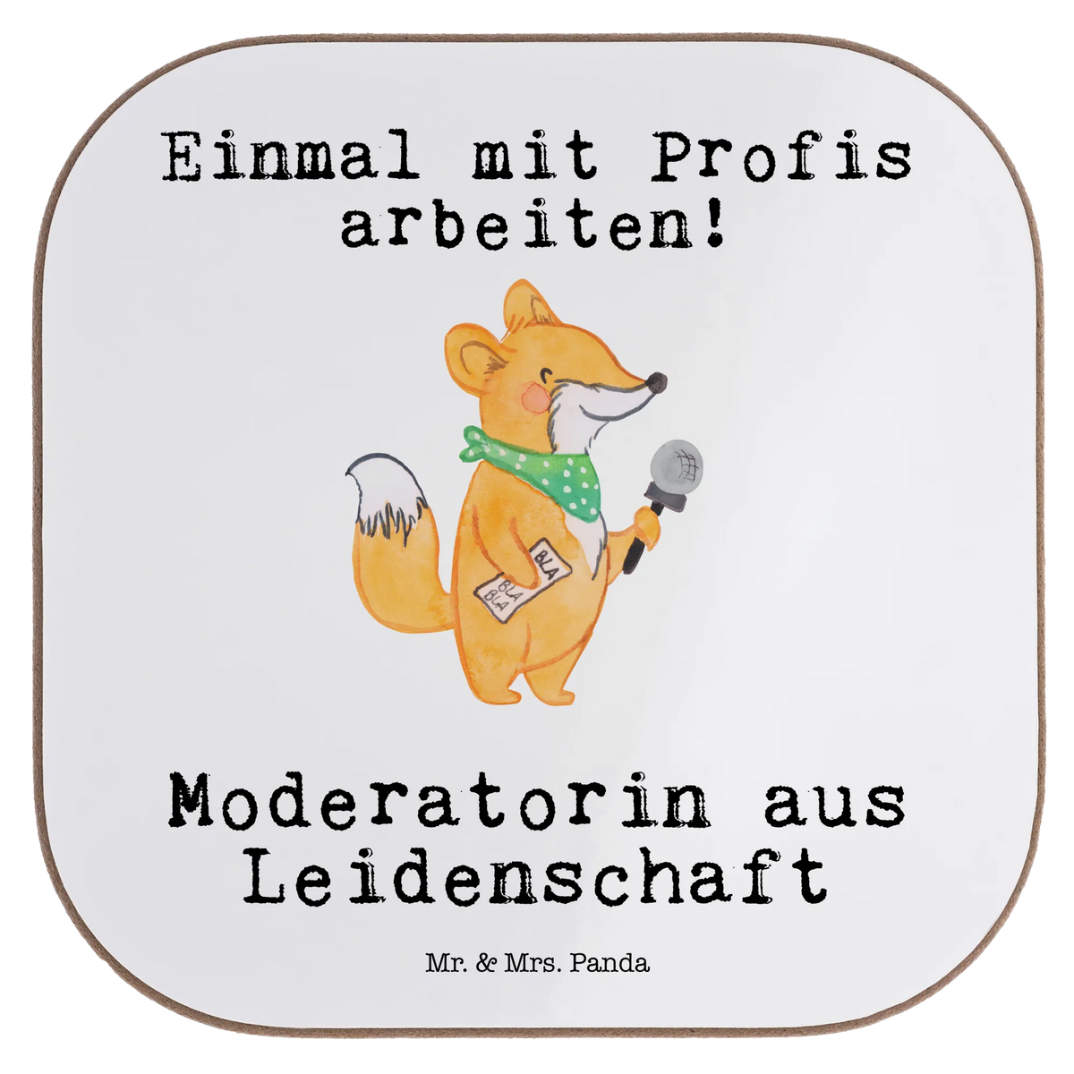 Untersetzer Moderatorin Leidenschaft