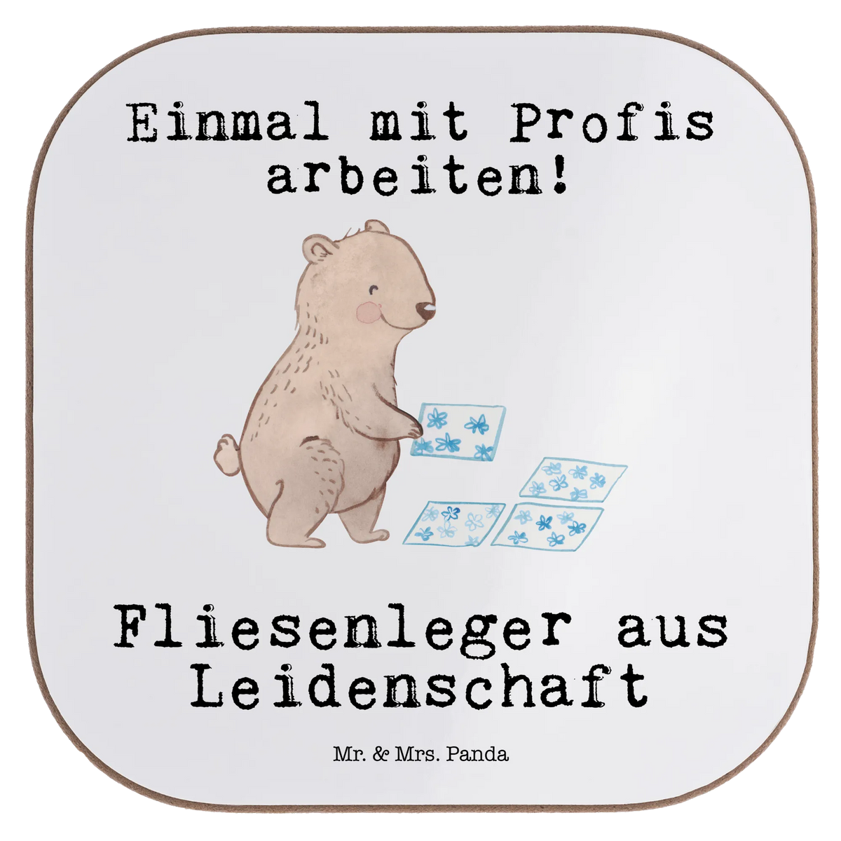 Untersetzer Fliesenleger Leidenschaft