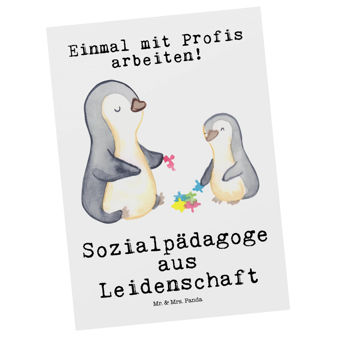 Postkarte Sozialpädagoge Leidenschaft
