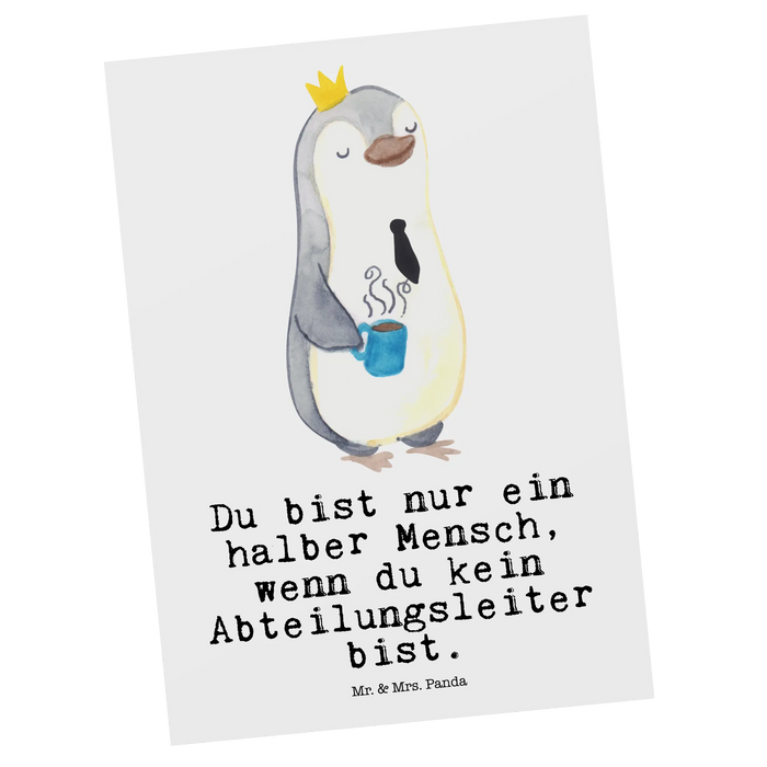 Postkarte Abteilungsleiter Herz