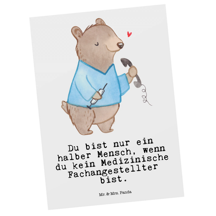 Postkarte Medizinische Fachangestellter Herz