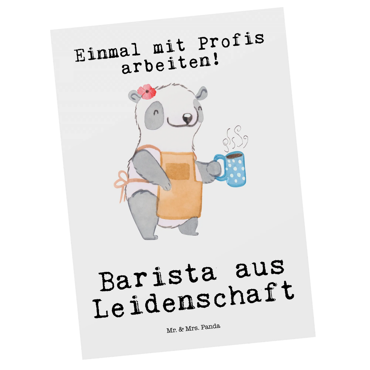 Postcard Barista Passion invitation card, Postcard, invitation, gift card, card, letter, paper, postcards, gift, gift idea, best, farewell gift, passing exam, anniversary, retirement, promotion, job start, sayings, funny, profession