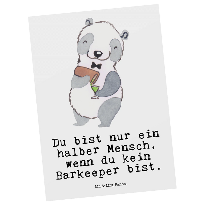 Postkarte Barkeeper Herz