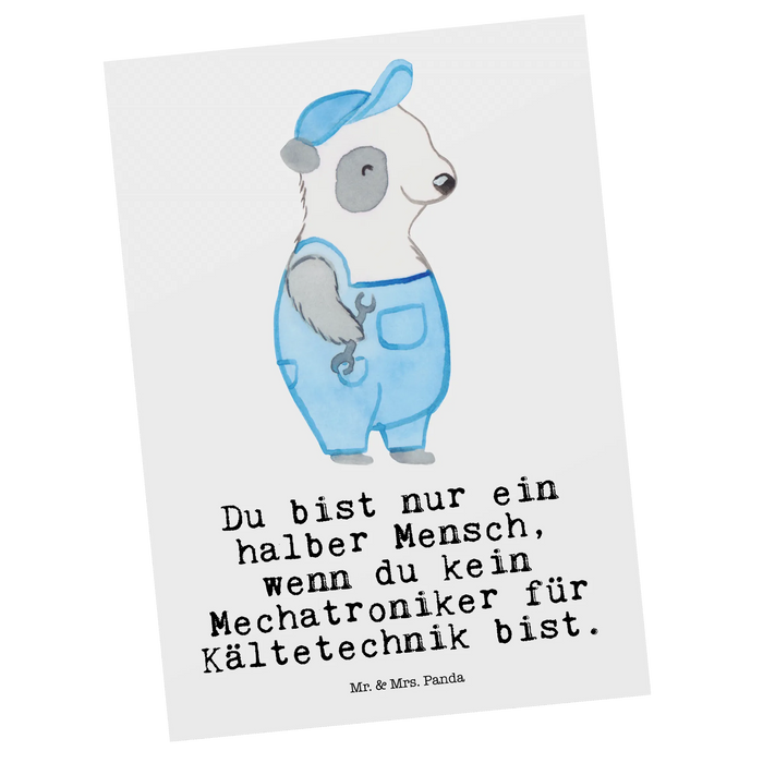 Postkarte Mechatroniker für Kältetechnik Herz