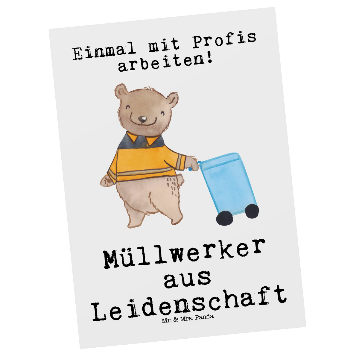 Postkarte Müllwerker Leidenschaft Ansichtskarten, Ansichtskarte, bildkarte, Fotokarte, Designkarte, kunstkarte, Grußkarte, Kunstkarten, spruchkarte, Postkarte, einzelkarte, Motivkarte, Postkarten, Geschenk, Schenken, Jubiläum, Danke, Dankeschön, Beruf, Ausbildung, Abschied, Rente, Kollege, Kollegin, Arbeitskollege, Mitarbeiter, Firma, Müllmann, Fachkraft Kreislauf- und Abfallwirtschaft, Müllwerker, Müllentsorger, Kehrichtmann, Müllfahrer