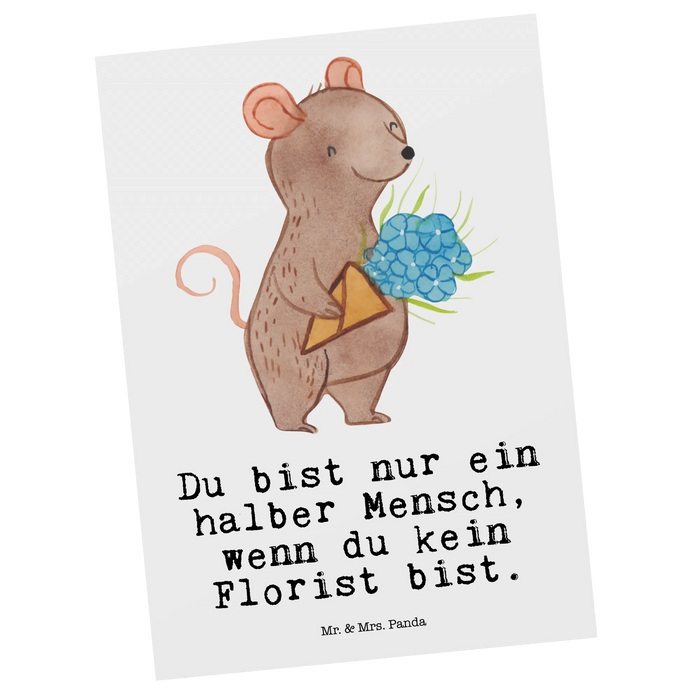 Postkarte Florist Herz