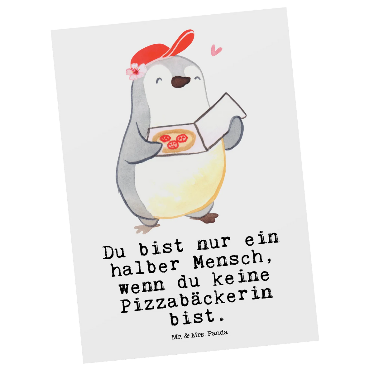 Postkarte Pizzabäckerin Herz Ansichtskarte, Postkarte, kunstkarte, einzelkarte, Postkarten, spruchkarte, Grußkarte, Ansichtskarten, Fotokarte, Motivkarte, Designkarte, bildkarte, Kunstkarten, Schenken, Geschenk, Danke, Dankeschön, Jubiläum, Beruf, Ausbildung, Abschied, Rente, Kollege, Kollegin, Arbeitskollege, Mitarbeiter, Firma, Lieferbringdienst, Pizzabäckerin, Lieferdienstmitarbeiterin, Pizzabringdienst, Pizzabotin