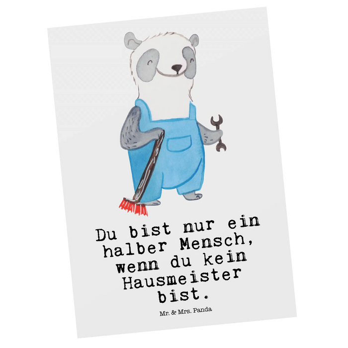 Postcard janitor heart