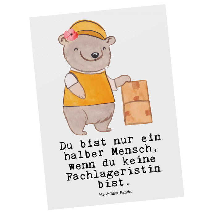 Postkarte Fachlageristin Herz