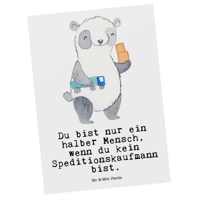 Postkarte Speditionskaufmann Herz