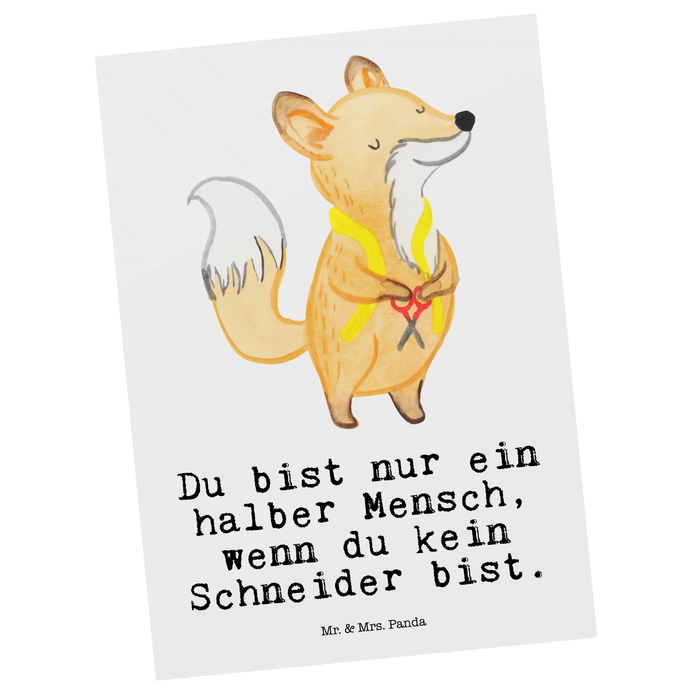 Grußkarte Schneider Herz