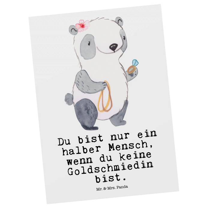 Postkarte Goldschmiedin Herz