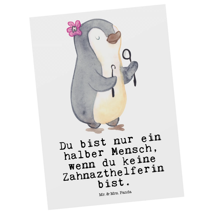 Postkarte Zahnarzthelferin Herz