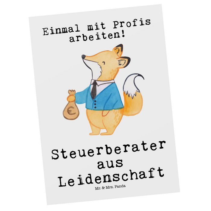 Postkarte Steuerberater Leidenschaft