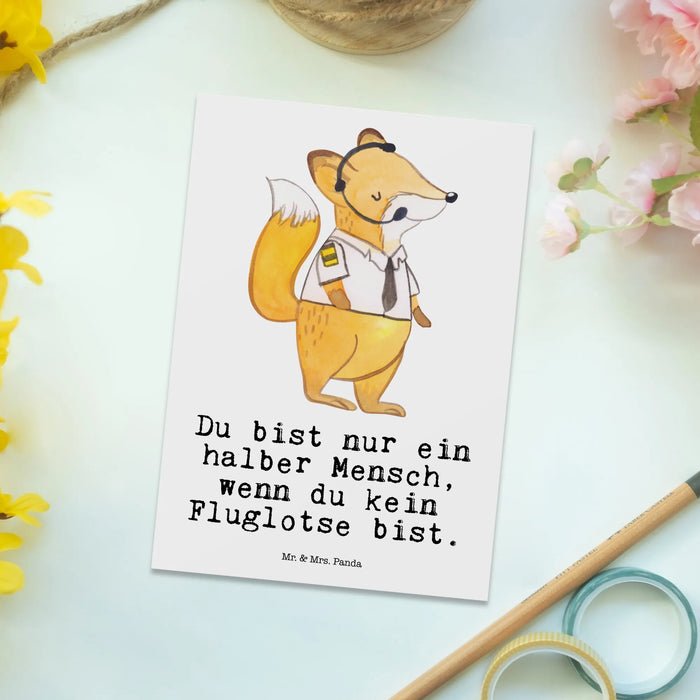 Postkarte Fluglotse Herz