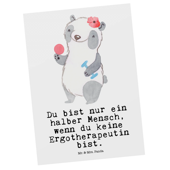 Postkarte Ergotherapeutin Herz